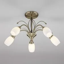 Eurosvet a043220 30280/5 / потолочный светильник / античная бронза