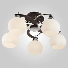 Eurosvet 00000065865 9654/5 / потолочный светильник /   хром/венге