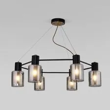 Eurosvet a065299 70219/6 / подвесной светильник / черный/античная бронза