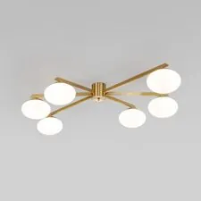 Eurosvet a065766 70220/6 / потолочный светильник / латунь