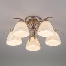 Eurosvet 00000083441 30121/5 / потолочный светильник /   сатин-никель