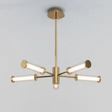 Eurosvet a067956 50386/5 LED / потолочный светильник / латунь