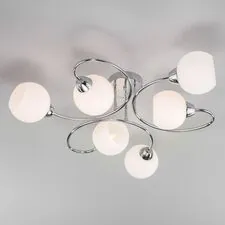 Eurosvet a052677 30136/6 / потолочный светильник / хром