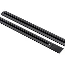 Lightstar 501018 Трек 2-контакт 1-фазный встраиваемый BARRA1м, ЧЕРНЫЙ МАТОВЫЙ (питание и заглушка в комплекте)