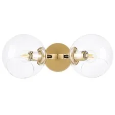 Lightstar 785623 Бра BETA 2x40W E27 ЗОЛОТО/ЧЕРНЫЙ