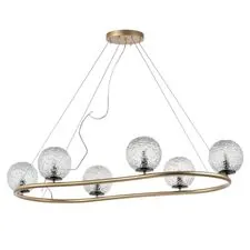 Lightstar 815263 Люстра BARI 6х10W(led) G9 ЗОЛОТО/ЧЕРНЫЙ МАТОВЫЙ