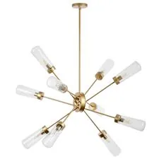 Lightstar 690103 Люстра CROTONE 10х40W E14 ШАМПАНЬ/ПРОЗРАЧНЫЙ