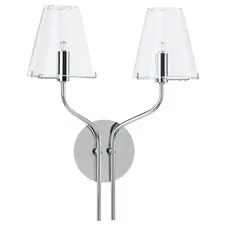 Lightstar 758624 Бра DIAFANO 2х40W G9 ХРОМ/ПРОЗРАЧНЫЙ