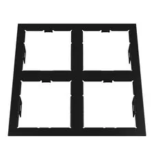 Lightstar 214547 Рамка DOMINO QUADRO 2х2 MR16 ЧЕРНЫЙ