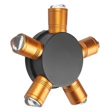 Lightstar 380653 Светильник DITO 5х1W LED 550LM G ЧЕРНЫЙ/ЗОЛОТО 4000K