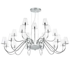 Lightstar 758214 Люстра подв. DIAFANO 21х40W G9 ХРОМ/ПРОЗРАЧНЫЙ