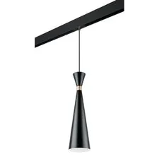 Lightstar PRO816317 Светильник д/1-фазн трека DUMO 1х40W E27 ЧЕРНЫЙ МАТОВЫЙ/ЗОЛОТО (816317+595007)