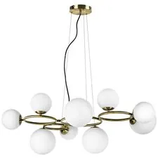 Lightstar 815091 Люстра GLOBO 9х40W G9 ЛАТУНЬ