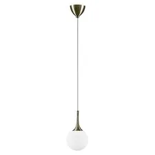 Lightstar 813011 Подвес GLOBO 1х40W E14 electroplating bronze/white