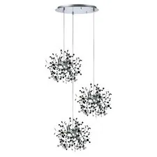 Lightstar L3PR721134 Подвес тройной круглый EXTRA 3x3x5W(led) G9  (721134 - 3 + 572134 -1) ХРОМ