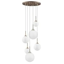 Lightstar 813063 Люстра GLOBO 6х40W E14 champagne gold/white