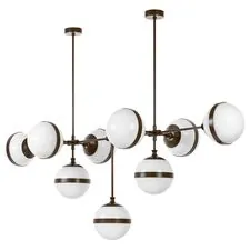 Lightstar 813197 Люстра GLOBO 9х40W E14 umber/white