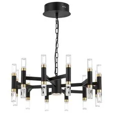 Lightstar 734247 Люстра IRIS 76W LED 3148LM 120G ЧЕРНЫЙ/ЗОЛОТО 3000K