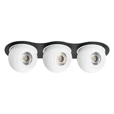 Lightstar i637646464 Светильник INTERO LED 9W*3 850LM*3 24G ЧЕРНЫЙ/БЕЛЫЙ 4000K (217637+217064+217064+217064)