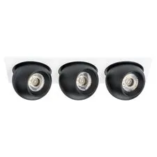 Lightstar i536747474 Светильник INTERO LED 9W*3 850LM*3 24G БЕЛЫЙ/ЧЕРНЫЙ 4000K (217536+217074+217074+217074)