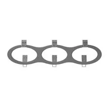 Lightstar 217939 Рамка INTERO 111 Triple ROUND СЕРЫЙ