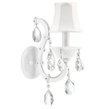 Lightstar 726611 Бра  PRINCIA 1х40W E14 (основание, напатронник БЕЛЫЙ, кристалл ПРОЗРАЧНЫЙ)