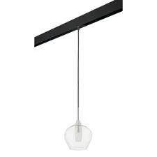 Lightstar PRO803041 Светильник д/1-фазн трека PENTOLA 1х25W G9 ХРОМ/ПРОЗРАЧНЫЙ/ЧЕРНЫЙ (803041+595007)