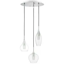 Lightstar 803051 Подвес PENTOLA 3х25W G9 ХРОМ/ПРОЗРАЧНЫЙ