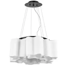 Lightstar 802167 Подвес NUBI 6х40W E27 ЧЕРНЫЙ МАТОВЫЙ/БЕЛЫЙ