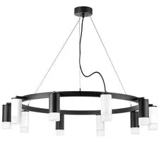 Lightstar LR0203753651 Люстра RULLO 10х50W GU10 ЧЕРНЫЙ/БЕЛЫЙ (571020+214437-5+214436-5+202431-10)