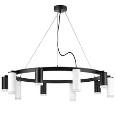 Lightstar LR0203758650 Люстра RULLO 10х50W GU10 ЧЕРНЫЙ/БЕЛЫЙ (571020+214437-5+214486-5+202430-10)