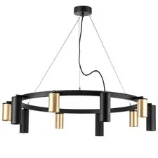Lightstar LR020405875 Люстра RULLO 10х50W GU10 ЧЕРНЫЙ/ЗОЛОТО (571020+214440-5+214487-5)