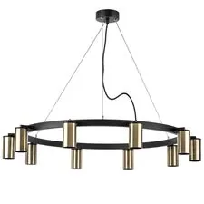 Lightstar LR020310 Люстра RULLO 10х50W GU10 ЧЕРНЫЙ/БРОНЗА (571020+214431-10)