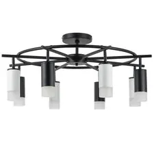 Lightstar LR7183743641 Люстра RULLO 8х50W GU10 ЧЕРНЫЙ/БЕЛЫЙ (571718+214437-4+214436-4+202431-8)