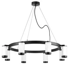 Lightstar LR01836837 Люстра RULLO 8х50W GU10 ЧЕРНЫЙ/БЕЛЫЙ (571018+214436-8+203437-8)