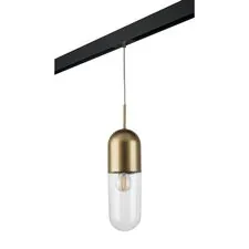 Lightstar PRO690013 Светильник д/1-фазн трека RAMO 1х40W E27 ШАМПАНЬ/ПРОЗРАЧНЫЙ/ЧЕРНЫЙ (690013+595007)