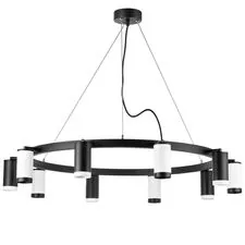 Lightstar LR02037536576 Люстра RULLO 10х50W GU10 ЧЕРНЫЙ/БЕЛЫЙ (571020+214437-5+214436-5+203437-5+203436-5)
