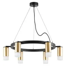 Lightstar LR0164061 Люстра RULLO 6х50W GU10 ЧЕРНЫЙ/ЗОЛОТО (571016+214440-6+202431-6)