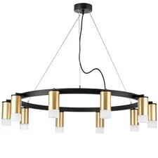 Lightstar LR0204001 Люстра RULLO 10х50W GU10 ЧЕРНЫЙ/ЗОЛОТО (571020+214440-10+202431-10)