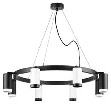 Lightstar LR01836437467 Люстра RULLO 8х50W GU10 ЧЕРНЫЙ/БЕЛЫЙ (571018+214436-4+214437-4+203436-4+203437-4)