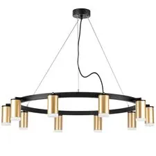 Lightstar LR0204000 Люстра RULLO 10х50W GU10 ЧЕРНЫЙ/ЗОЛОТО (571020+214440-10+202430-10)