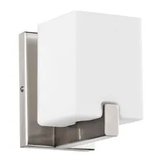 Lightstar 805610 Светильник настенный QUBICA 1х40W E14 13см НИКЕЛЬ/БЕЛЫЙ