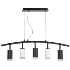 Lightstar LR7353733620 Люстра RULLO 5х50W GU10 ЧЕРНЫЙ/БЕЛЫЙ (571735+214437-3+214436-2+202430-5)