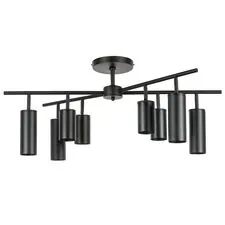 Lightstar LR728374874 Люстра RULLO 8х50W GU10 ЧЕРНЫЙ (571728+214437-4+214487-4)
