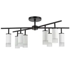 Lightstar LR7283681 Люстра RULLO 8х50W GU10 ЧЕРНЫЙ/БЕЛЫЙ (571728+214436-8+202431-8)