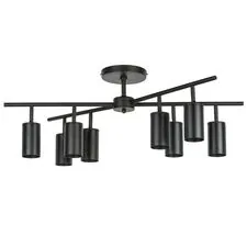 Lightstar LR728378 Люстра RULLO 8х50W GU10 ЧЕРНЫЙ (571728+214437-8)