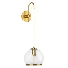 Lightstar 729611 Бра SFERICO 1х40W E27 ЛАТУНЬ/ПРОЗРАЧНЫЙ