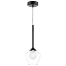 Lightstar 801201 Люстра VETRO 1х6W(led) G9 ЧЕРНЫЙ/ПРОЗРАЧНЫЙ