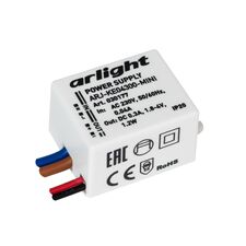 Arlight 030177 Блок питания ARJ-KE04300-MINI (1,2W, 300mA) (Arlight, IP20 Пластик, 5 лет) 030177