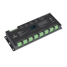 Arlight 033769 Декодер SMART-DMX-SUF (12-24V, 24x5A, XLR3, RJ45) (Arlight, IP20 Металл, 5 лет) 033769